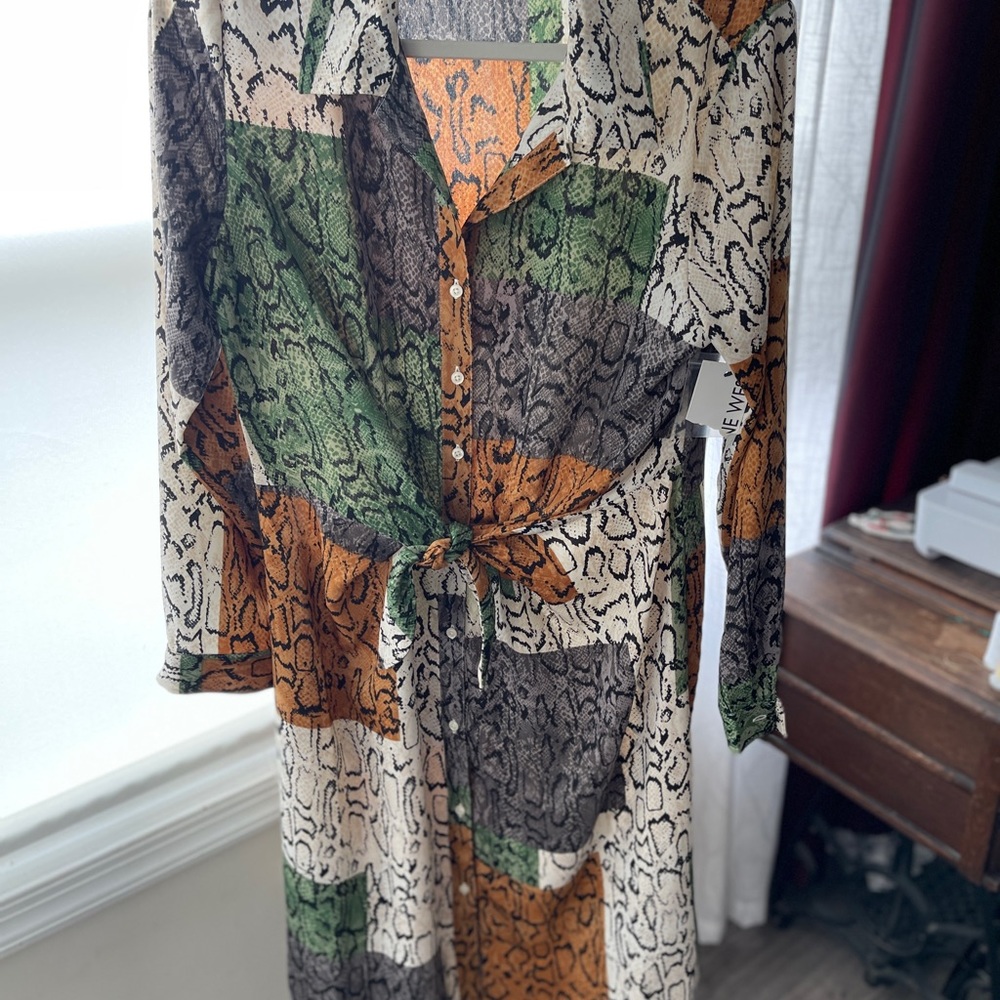 Nine West Button down dress s L